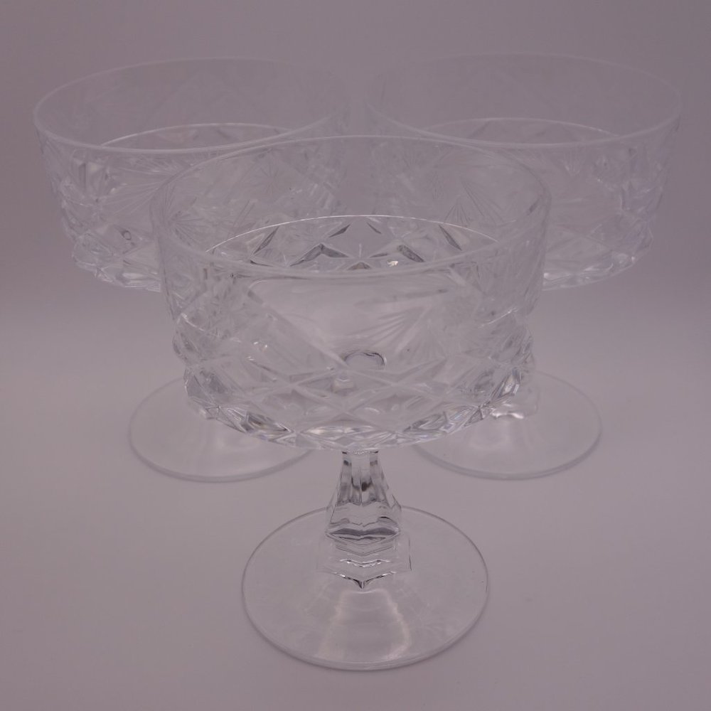 Set of Three(3) Crystal Glasses